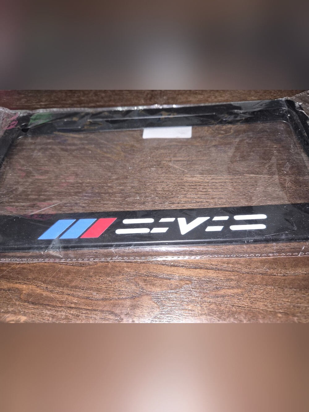 BMW License Plate Frame with Blue & Red Accents